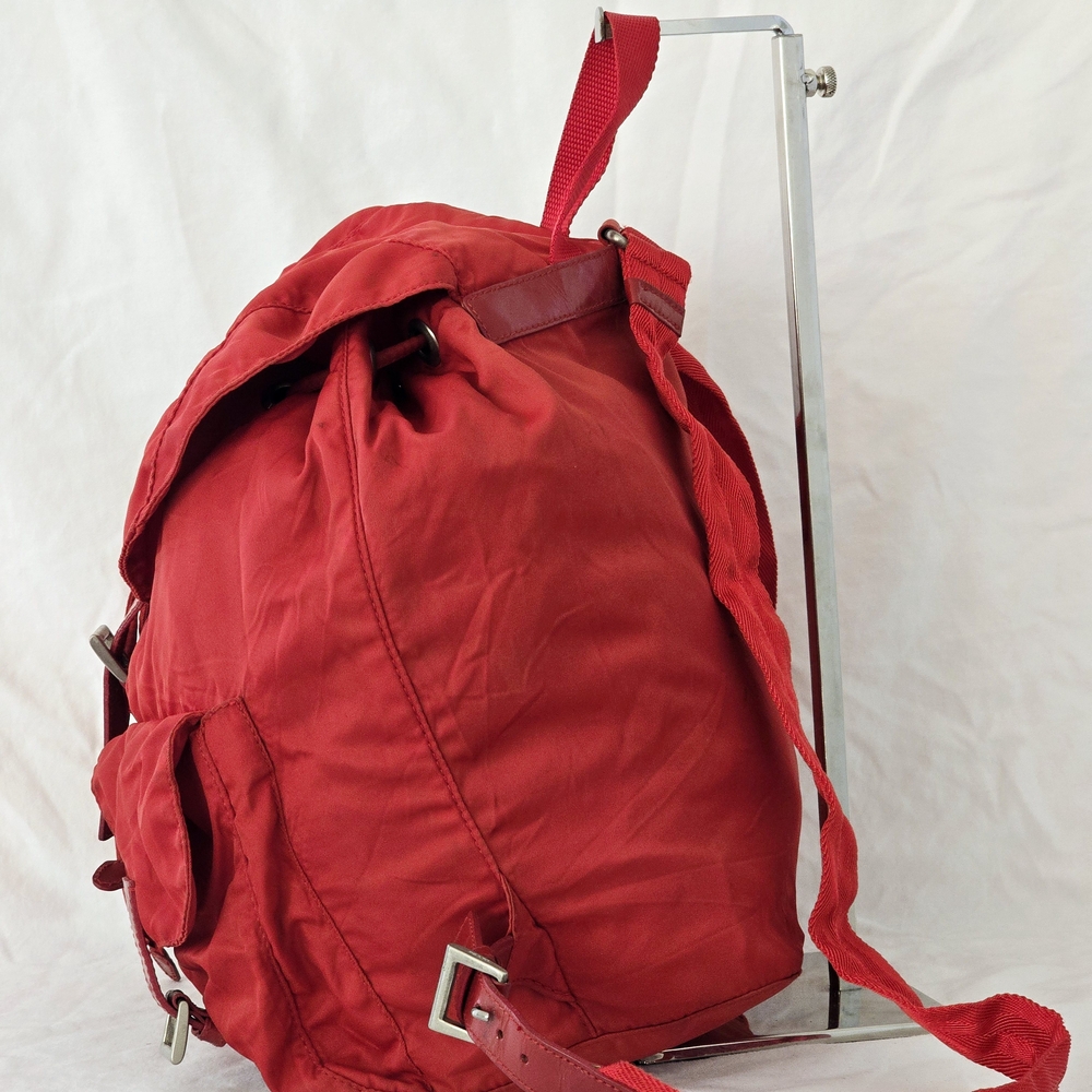 Prada Red Nylon Backpack - Picture 8 of 10